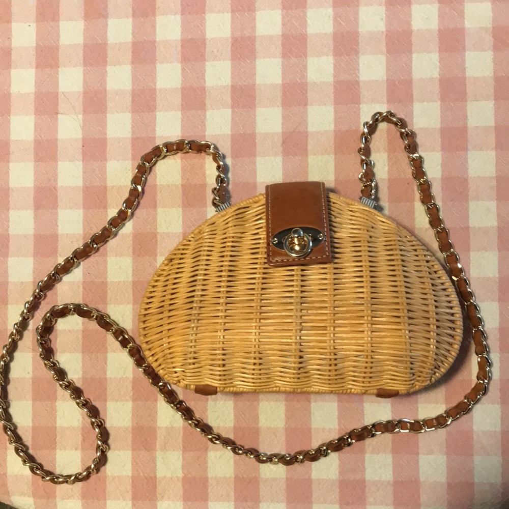 J.McLaughlin Crossbody Straw Bag